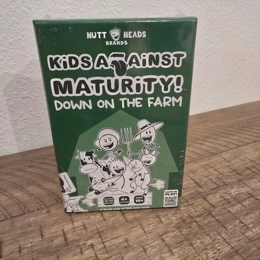 Kids Against Maturity Down on the Farm Card Game 300 Cards Ages 10+ Nutt Heads